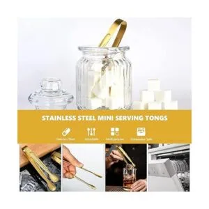 Cucharas de café de hoja mini pinzas para servir y_4