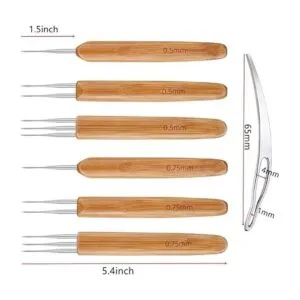 Aguja de ganchillo para rastas 6 ganchos de ganchillo_7