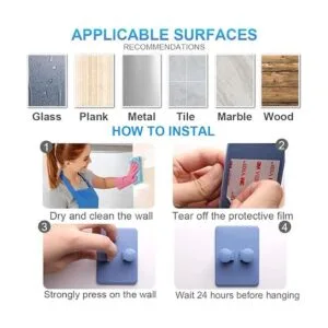 Soporte de afeitar para ducha ganchos ajustables_6