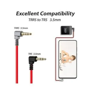 COCOMK Cable TRS a TRRS de 0.138 in cable de micrófono_4