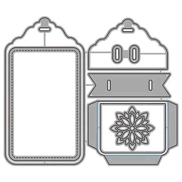 Etiqueta de regalo troqueles de metal troqueles de corte_6