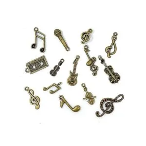 JIALEEY Música Charms Multistyle Instrumento Musical Notas_2
