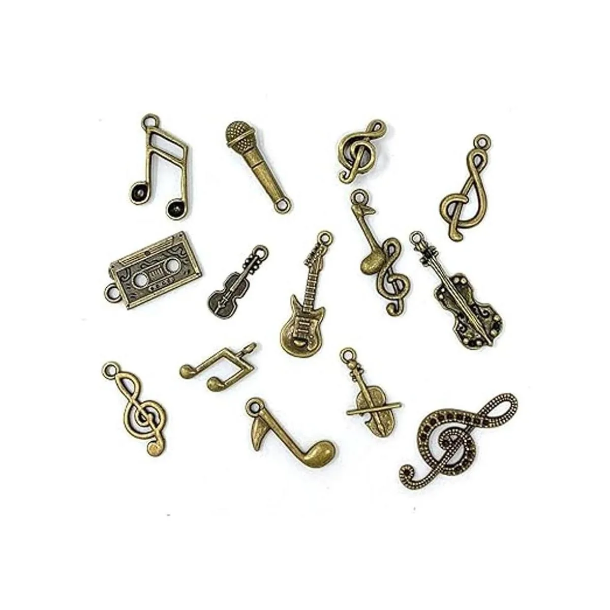 JIALEEY Música Charms Multistyle Instrumento Musical Notas_2