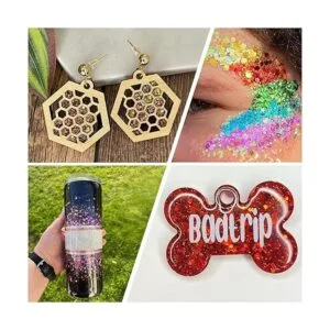 Brillantina gruesa holográfica de 3.53 oz purpurina para_7