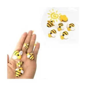 glacely 60 abejas de resina pequeñas adornos de abeja en_2
