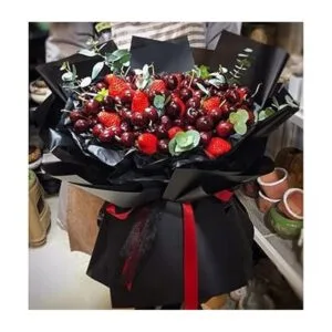 20 piezas de papel de regalo de flores de color de doble_3