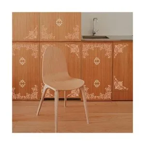 INFUNLY 4 plantillas de esquina para pintar flores borde_6