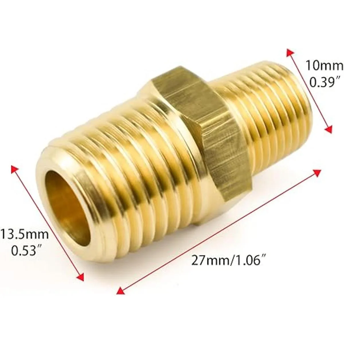 SDTC Tech Paquete de 2 accesorios de tubería de latón NPT_2