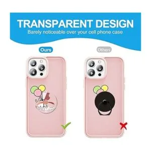 Jsoerpay Soporte de anillo transparente para teléfono_3