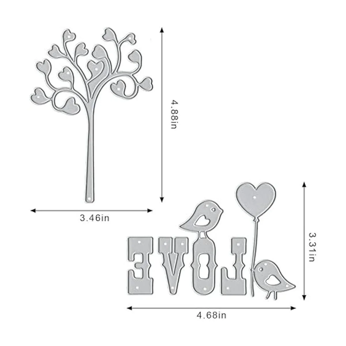 Hying Troqueles de corte de marco de árboles de San_2