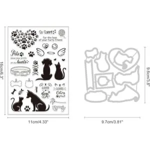 INFUNLY Sellos y troqueles para hacer tarjetas de corte de_6