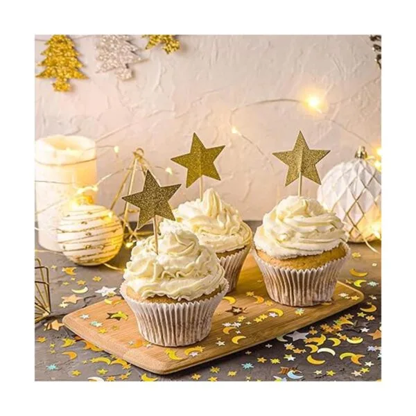 Confeti holográfico de estrella y luna de 60 g 2.1 oz_5