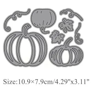 Troqueles de metal de calabazas y enredaderas plantillas_2