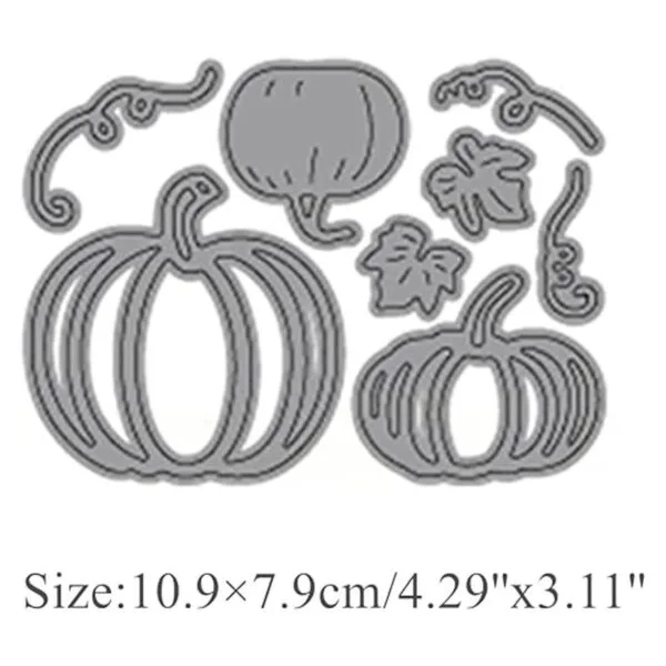 Troqueles de metal de calabazas y enredaderas plantillas_2