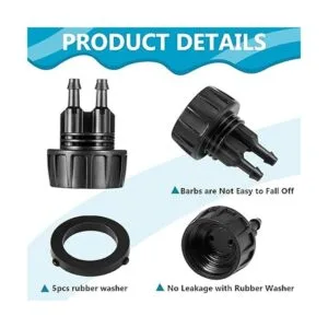 5 conectores de manguera de riego por goteo tubo de riego_4