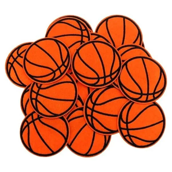 20 parches de bordado de baloncesto para planchar y coser_7