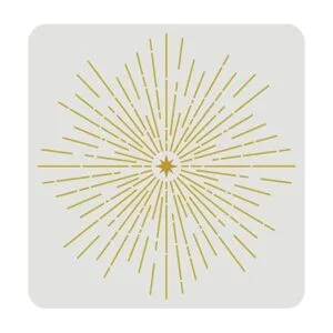 FINGERINSPIRE Plantillas Starburst de 11.8 x 11.8_1