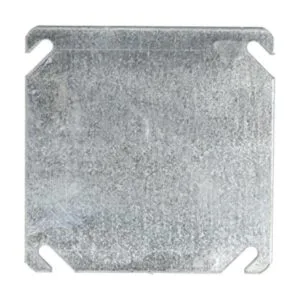 hubbellraco 8752 5 Flat Square Cover en blanco 4Inch_1