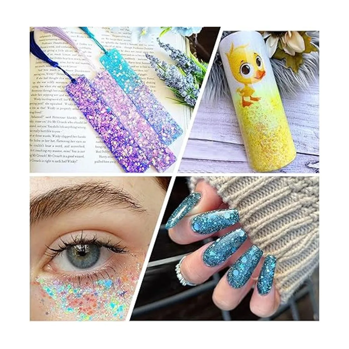 Brillantina gruesa holográfica de 3.53 oz purpurina para_6