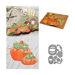 Troqueles de metal de calabazas y enredaderas plantillas_5