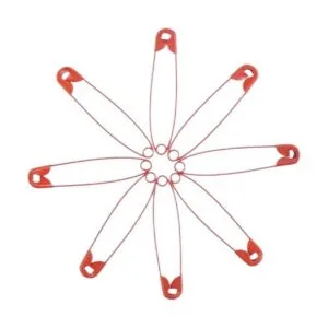 SaktopDeco Pines de seguridad rojos de 2.16 pulgadas de_5