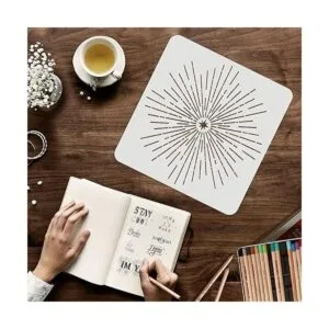 FINGERINSPIRE Plantillas Starburst de 11.8 x 11.8_3