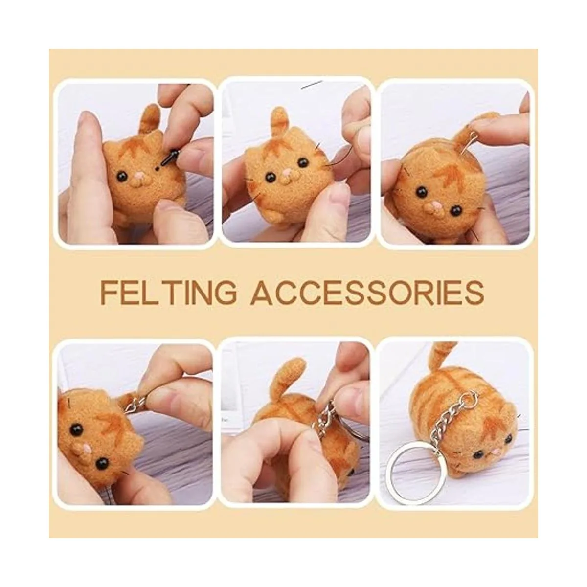 Kit de fieltro de aguja juego de fieltro de aguja de_4