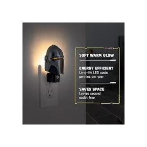 Star Wars Casco de Baby Yoda Lámpara de noche con luz LED_3