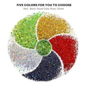 HTVRONT Purpurina holográfica gruesa 3.53 oz3.5 onzas_6