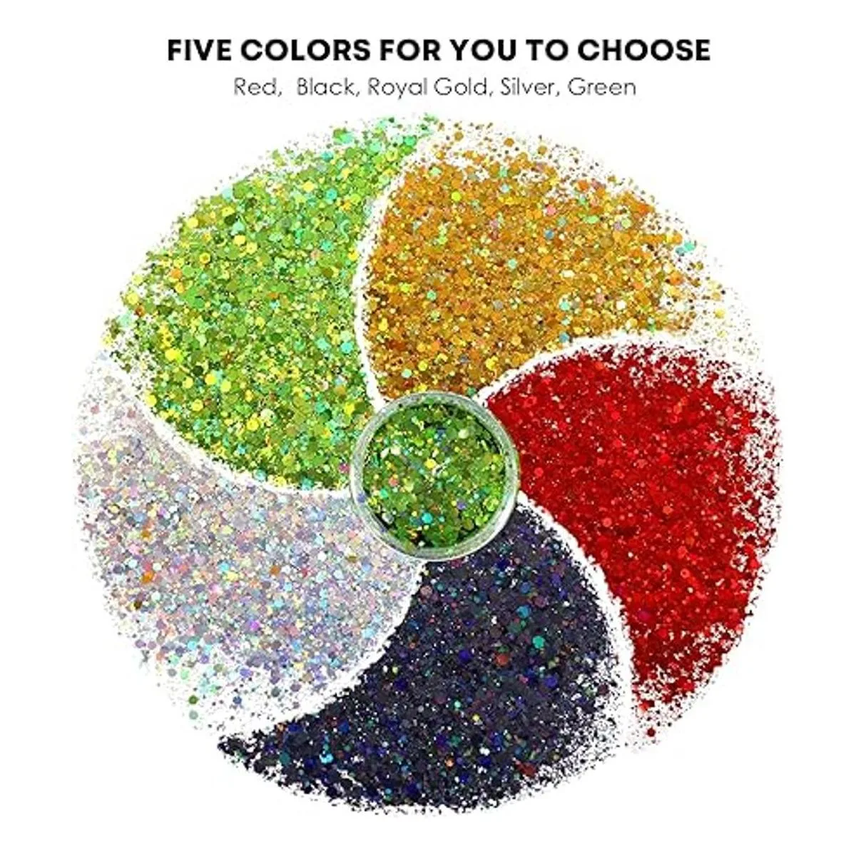 HTVRONT Purpurina holográfica gruesa 3.53 oz3.5 onzas_6