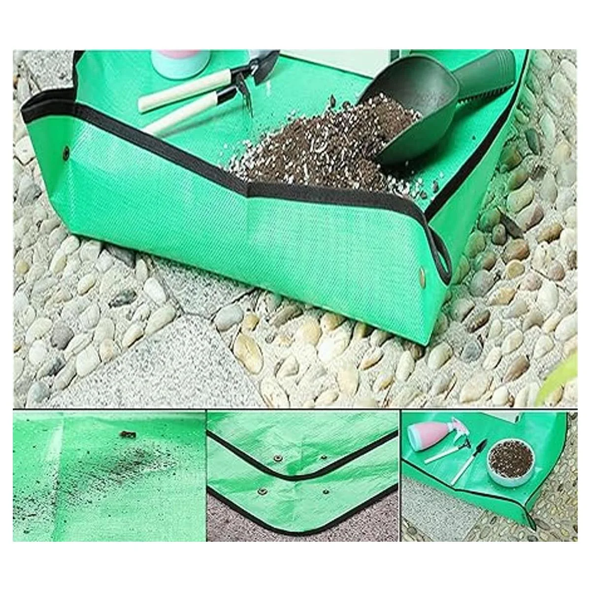 Tapete grande de 39.4 x 39.4 pulgadas para plantas de_5