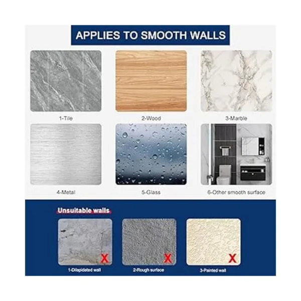 NearMoon Ganchos adhesivos ganchos de pared de baño_7