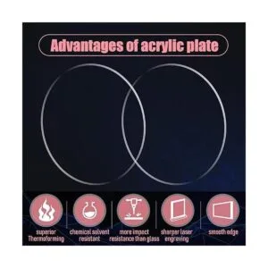 36 piezas de lámina acrílica transparente de 0.08 pulgadas_5