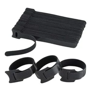 Sujetacables reutilizables de color negro 120 unidades_1