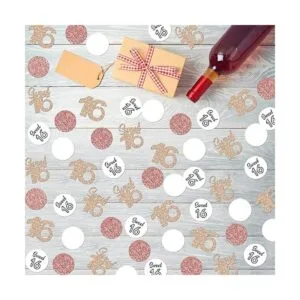 Sweet 16 confeti confeti de mesa de oro rosa confeti de_2