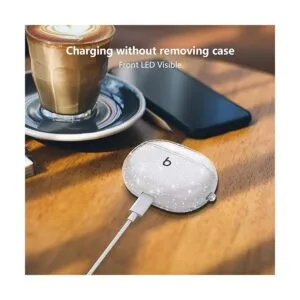 Aircawin Funda para Beats Studio Buds 2021 con purpurina_5