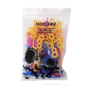 honbay 50pcs Colorful Multihole burbuja wands_4
