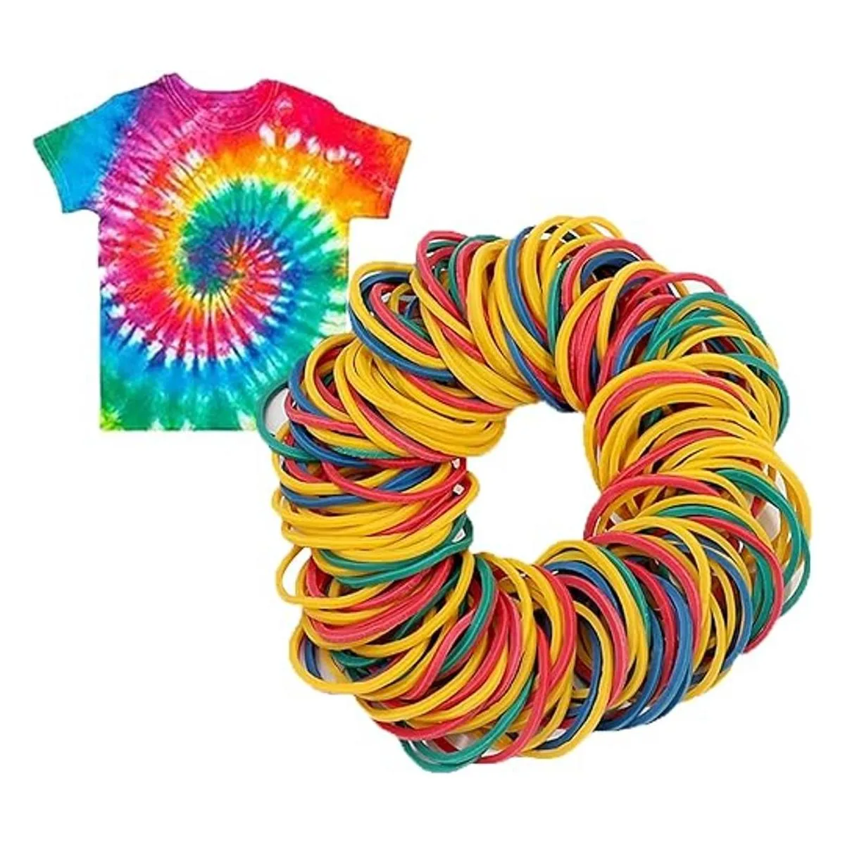 Dielianyi Bandas de goma para proyectos de teñido anudado_1