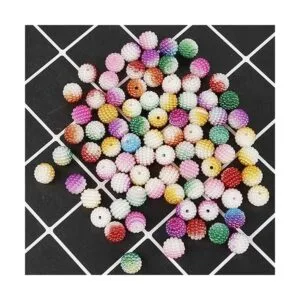 Xeahung 120 cuentas redondas de cristal acrílico de_5