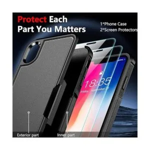 SPIDERCASE Funda para iPhone XXS doble capa protección_4