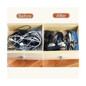 Sujetacables reutilizables de color negro 120 unidades_3