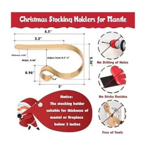 Soporte para calcetines de Navidad paquete de 4 soportes_3