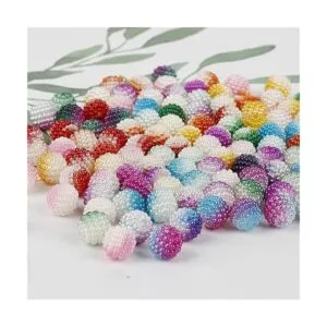 Xeahung 120 cuentas redondas de cristal acrílico de_4