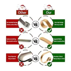 Soporte para calcetines de Navidad paquete de 4 soportes_5