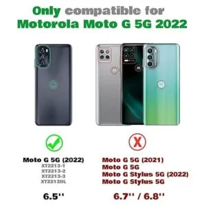 LeYi Funda para Moto G 5G 2022 funda para Moto G 5G con 2_2