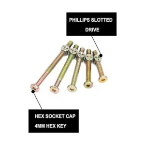 CSeao Kit de repuesto de tornillos para cuna de bebé_4