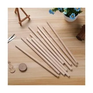 Tacos de madera Dods 10 varillas redondas de madera de_5