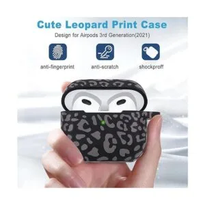 Funda de silicona de leopardo para Airpods 3 2021 no es_7
