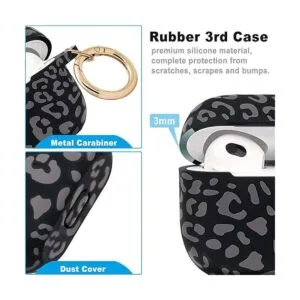 Funda de silicona de leopardo para Airpods 3 2021 no es_4
