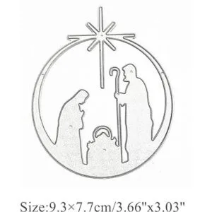 Merry Christmas Families Troqueles de metal para familia_2